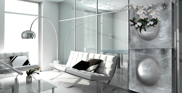 office interiors - wall planter panels